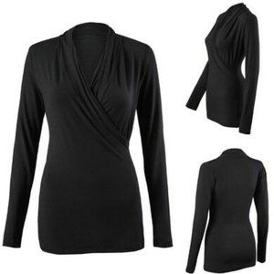 CAbi #3185 Cross Wrap Tee